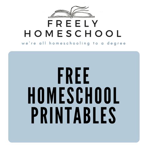 homeschool printables freely homeschool
