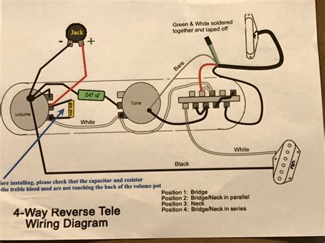 custom   telecaster reverse wiring diagram  wiring collection