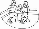 Boxeo Boxeadores Dibujo Walki Sztuki Boxeador Kolorowanki Dzieci Publicada sketch template
