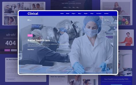 clinical website template wlayouts