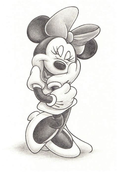 Minnie Mouse • Disney Drawings Sketches Cartoon Drawings Minnie