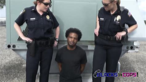 Horny Female Cops Caught A Black Suspect Of A Crime Eporner