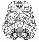 Coloring Stormtrooper Pages Storm Trooper Helmet Mask sketch template