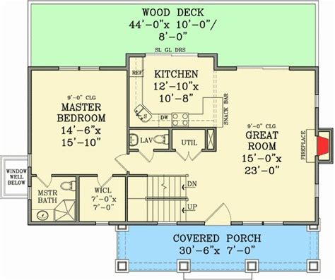 plan ja cottage   sloped lot small house floor plans sloping lot house plan cottage