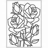 Mosaic Rose Coloring Pages Glass Flower Stained Flowers Patterns Roses Embossing Folder Darice Choose Board Inch Michaels sketch template