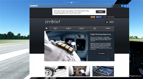 simbrief  game panel wip  microsoft flight simulator msfs