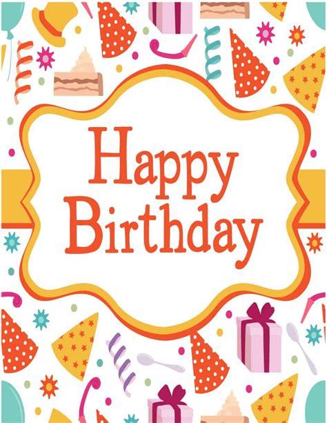 birthday card templates word excel formats