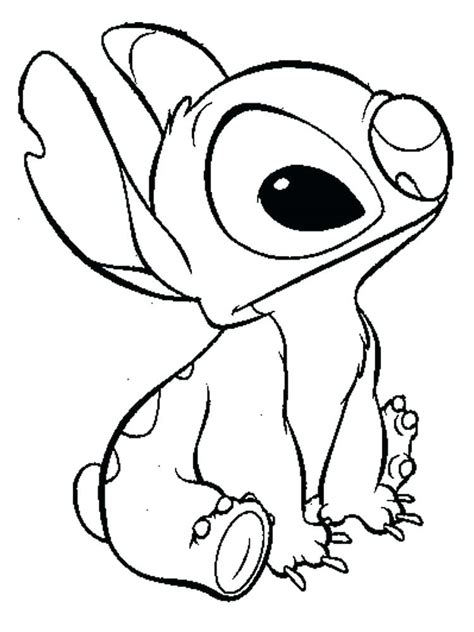 easy cute stitch coloring pages lilo  stitch coloring pages