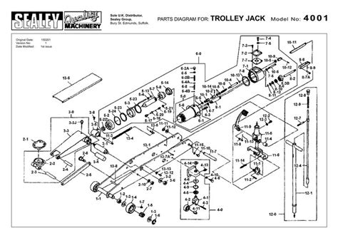 floor jack parts diagram