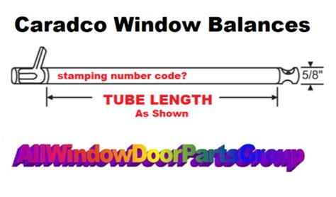 caradco double single hung window balance spring pairs  window door parts group