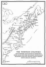 Settlement Thirteen Colonies sketch template