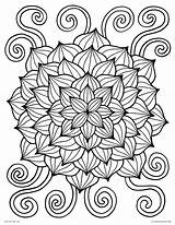 Coloring Pages Printable Flower Abstract Spring Book Colouring Adults Flowers Color Funky Hard Kids Lotus Awesome Print Rainbow Animals Thaneeya sketch template