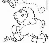 Lamb Coloring Pages Easter Printable Happy Getcolorings Color Getdrawings sketch template