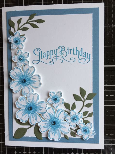 pin  carole jepsen  flower shop cards stampin  birthday cards