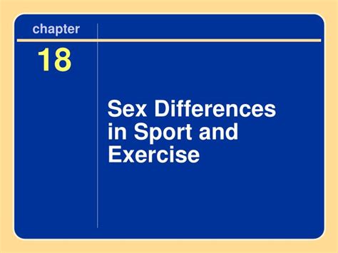 ppt sex differences in sport and exercise powerpoint presentation