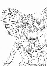Maximum Ride Uncolored Boys Anime Fang Coloring Pages Deviantart Manga Template sketch template