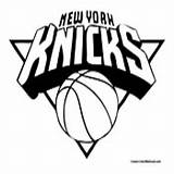 Knicks York Coloring Pages Nba Basketball Sports Template Colormegood sketch template