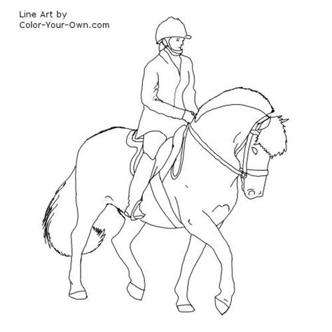 saddle coloring pages