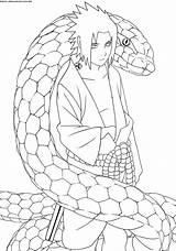 Colorir Sasuke Imprimir Orochimaru Atividade sketch template