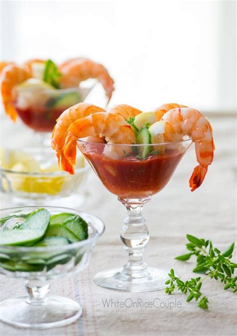 sriracha shrimp cocktail recipe  hot sauce white  rice couple
