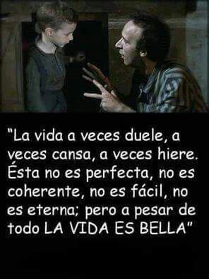 la vida es bella frases  la vida frases peliculas
