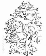 Christmas Coloring Tree Pages Kids Meaning Sheet Sheets Children Trimming Honkingdonkey Fun These Great sketch template