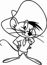 Speedy Gonzales Looney Tunes Toons Toones Warner Warning Kidsdrawing Depuis Pinclipart sketch template