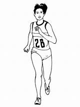 Corriendo Mujer Atletismo Correndo Maratona Coureuse Correr Kleurplaat Maraton Corredora Animados Salto sketch template