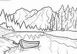 Mountains sketch template
