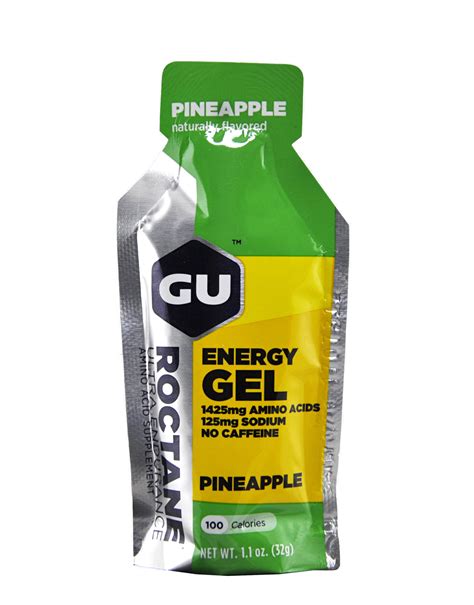 roctane ultra endurance energy gel  caffeine  gu energy labs  gel   grams