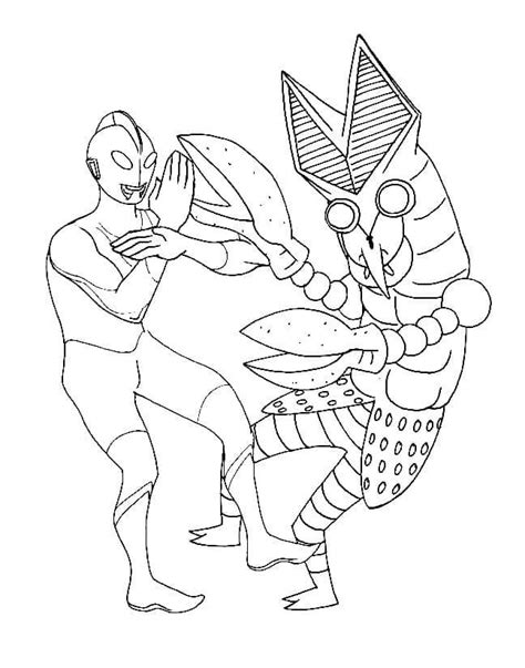 awesome ultraman coloring page  printable coloring pages  kids