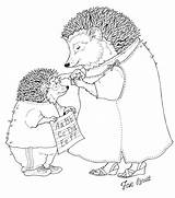 Coloring Learning Hedgie Gets Star Janbrett Pages Click Subscription Downloads Choose Board Animals sketch template