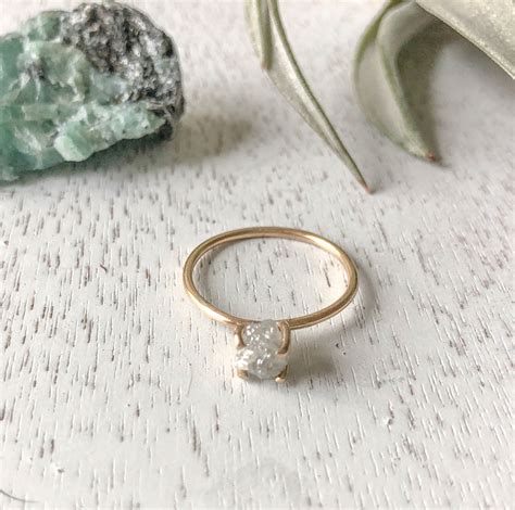 Ethical Raw Diamond Ring • Element Mineral