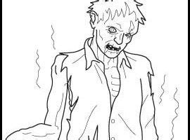 zombie coloring page     kiddos zombie laugh   day