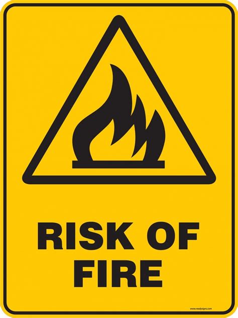 fire warning signs clipart