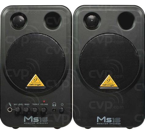buy behringer ms ms  watt high performance active personal monitor speakers frequency