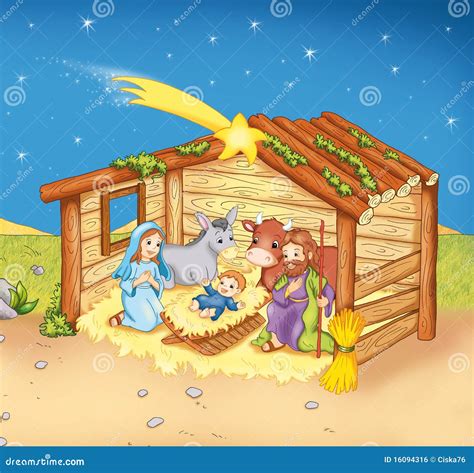 manger stock illustration illustration  faith birth