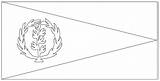 Coloring Flag Eritrea National Themed Asia Touch Pages sketch template