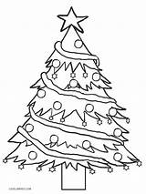 Christmas Coloring Tree Pages Kids Printable Cool2bkids Sheets Choose Board sketch template