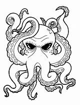 Octopus Drawing Tattoo Outline Cartoon Tribal Tattoos Drawings Clipart Deviantart Cliparts Google Octupus Eyes Designs Coloring Easy Piece Side Cute sketch template