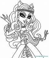 Pages Coloring Clawdeen Monster High Getcolorings sketch template