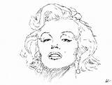 Marilyn Chele sketch template