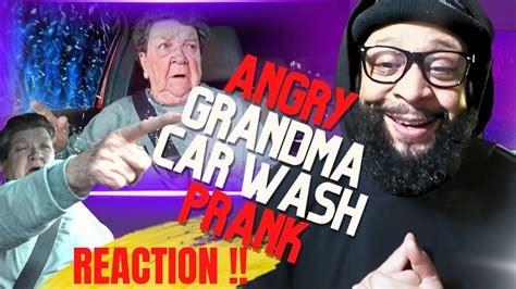 Angry Grandma Car Wash Prank Reaction Youtube