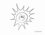 Sun Coloring Weather Kids Pages Cloud Clouds Drawing Sunrise Cirrus Sunny Print Templates Blank Printable Color Template Getdrawings Printables Getcolorings sketch template