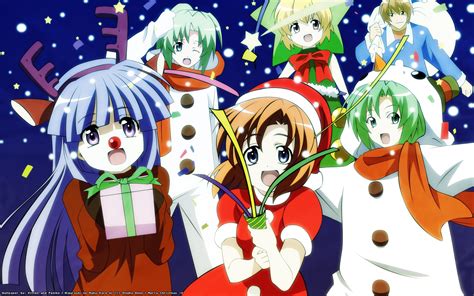 anime girl christmas wallpapers magone