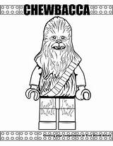 Lego Wars Chewbacca Star Coloring Pages Kids sketch template
