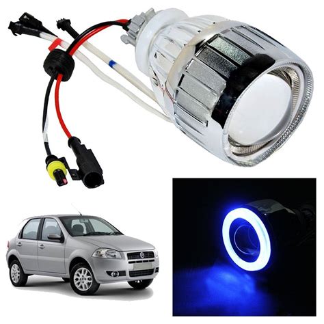 vheelocityin blue ring projector headlight headlamp  fiat palio amazonin car motorbike