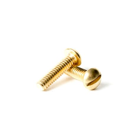 10 24 X 1 2 Brass Slotted Round Head Machine Screws The Nutty Company