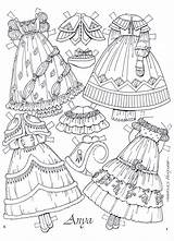 Paper Dolls Coloring Pages Printable Anya Book Clothes Color Clothing Vintage Doll Print Marlendy Wordpress Imagines Ventura Crafts sketch template