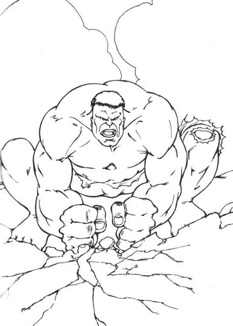 hulk smash coloring pages coloring home